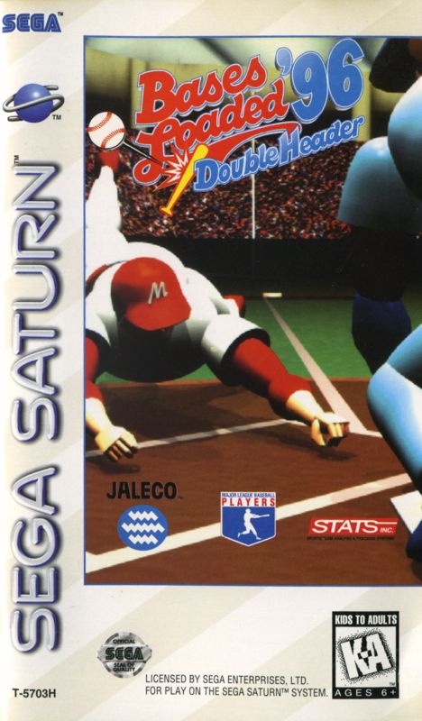 Bases Loaded 96: Double Header box art for Sega Saturn